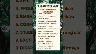 Download lagu English to Tagalog: 15 Words for Emotions & Reactions | Learn With ALS 🧑🏻‍🏫 mp3