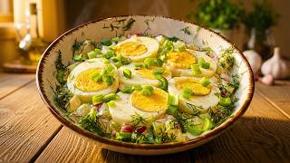 Low Carb Easter Egg Salad - crunchy, fresh, ready in minutes 🥚🥗🌿