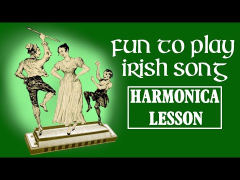 I'll Tell Me Ma (Belle of Belfast City) Irish Harmonica Lesson - Beginners Tongue Blocking Exercise