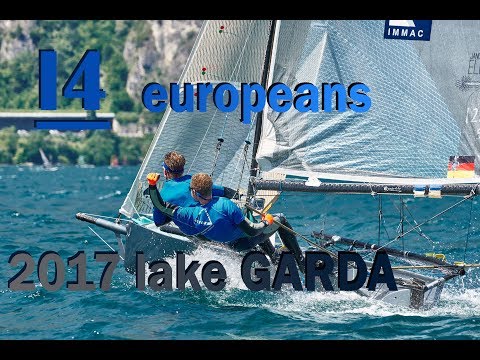 i14 EUROPEANS Downwindlag at lake GARDA 2017 - fast downwind action