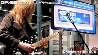 Video thumbnail for GR-55 Guitar Synth Demo by Rob Marcello Musikmesse 2011 by RolandChannel