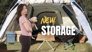 Intoducing my new camping storage box | Camping trip gone wrong with mother-in-law