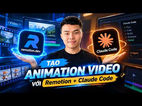 Tự Động Làm Video Bằng Code: Hướng Dẫn Dùng Claude Code + Remotion A-Z