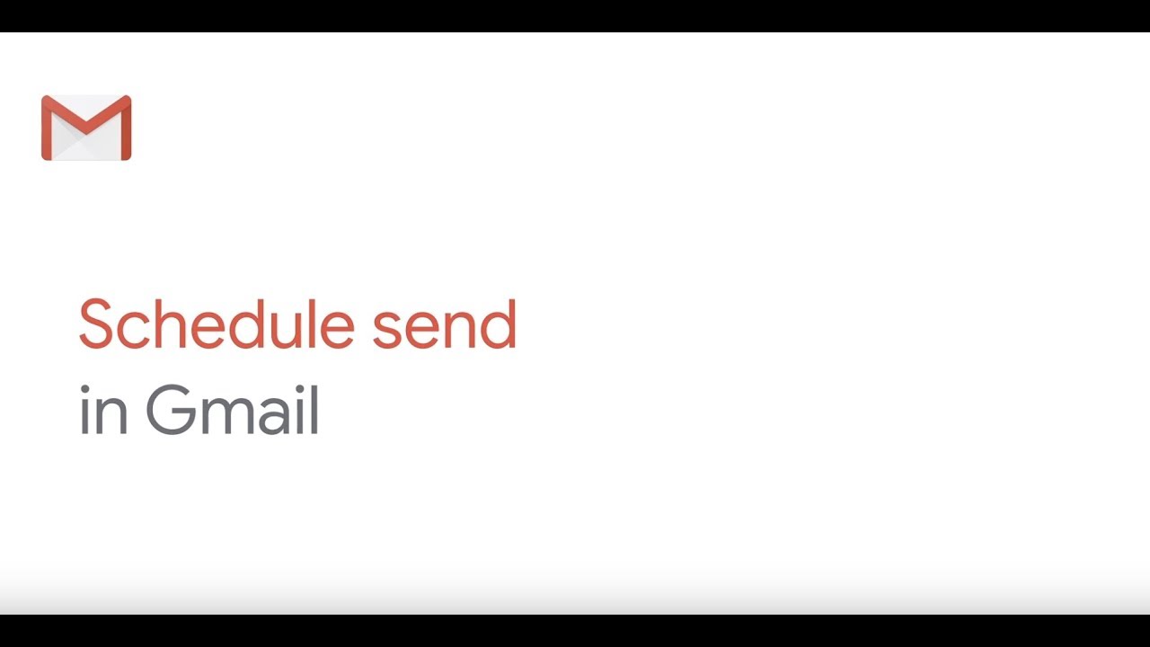 Schedule send in Gmail