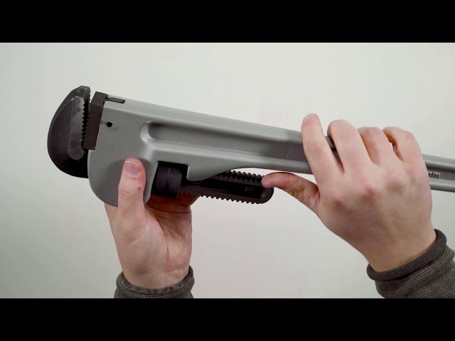 Video teaser for KS TOOLS 111.3300 Aluminium-Einhand-Rohrzange 2.1/2 Zoll (Unboxing)