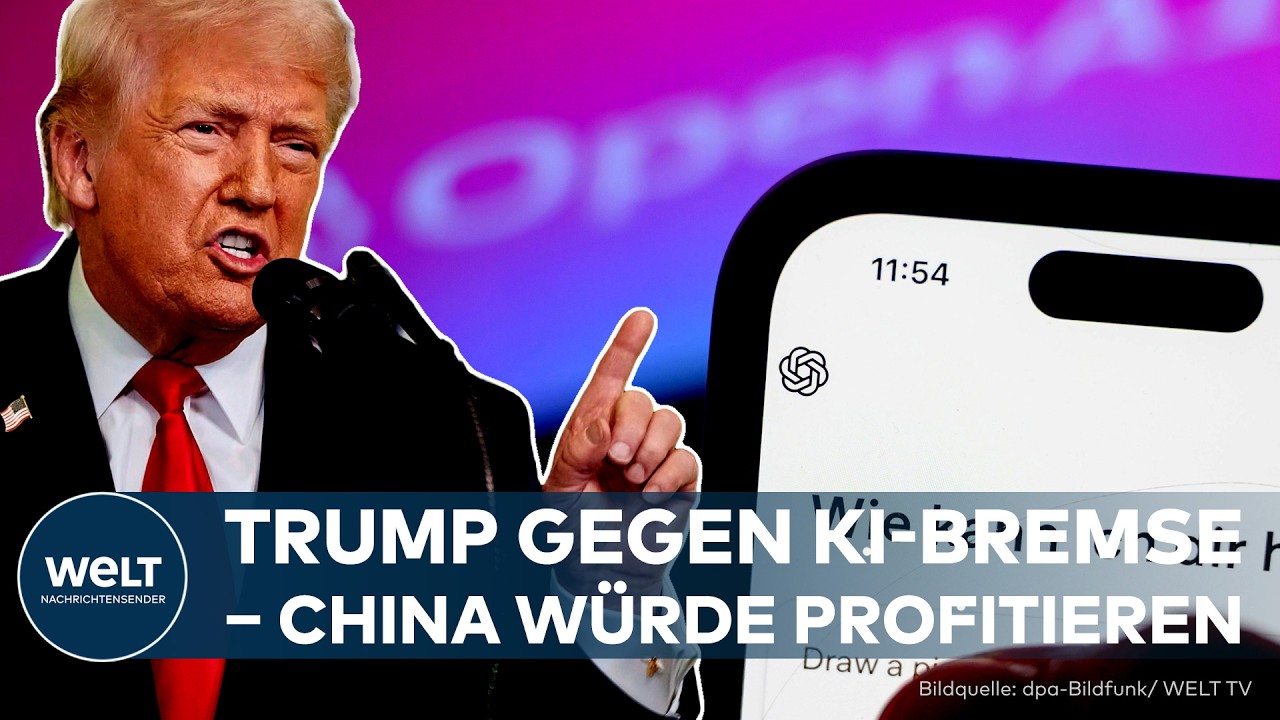 TRUMP: KI-Bremse sorgt für neue Debatte – Was jetzt im Wettlauf mit China auf dem Spiel steht