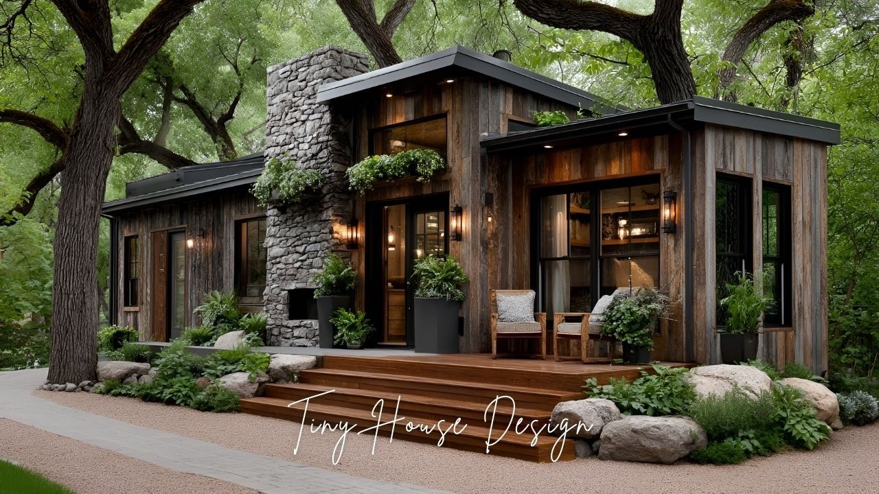Modern Rustic Tiny Home | Sustainable Small House Design with Cozy Farmhouse Charm