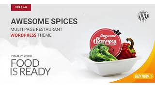 Awesome Spice - Restaurant / Cafe WordPress Theme | Themeforest Website Template
