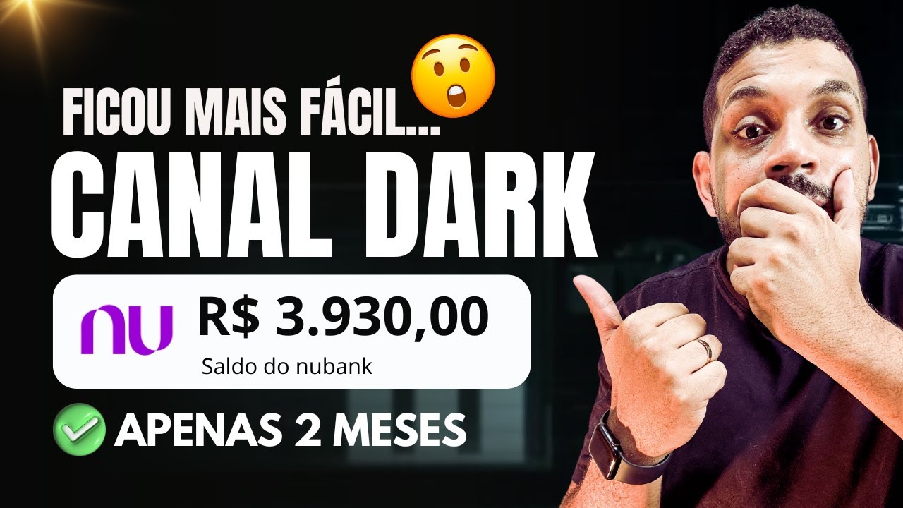 2 NOVAS FORMAS DE COMO GANHAR 3 MIL REAIS POR MÊS COM CANAL DARK