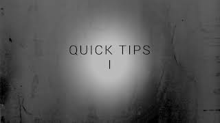 Video thumbnail for Rytmik  - Quick Tips I by CINEMATIQUE INSTRUMENTS
