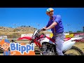 Blippi Explores A Motorcyle More Blippi Videos Educational Vehicle Videos For Kids