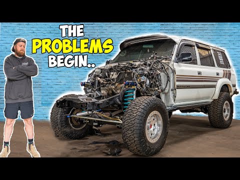 Attempting a turbo barra conversion on a Toyota LandCruiser 80 series