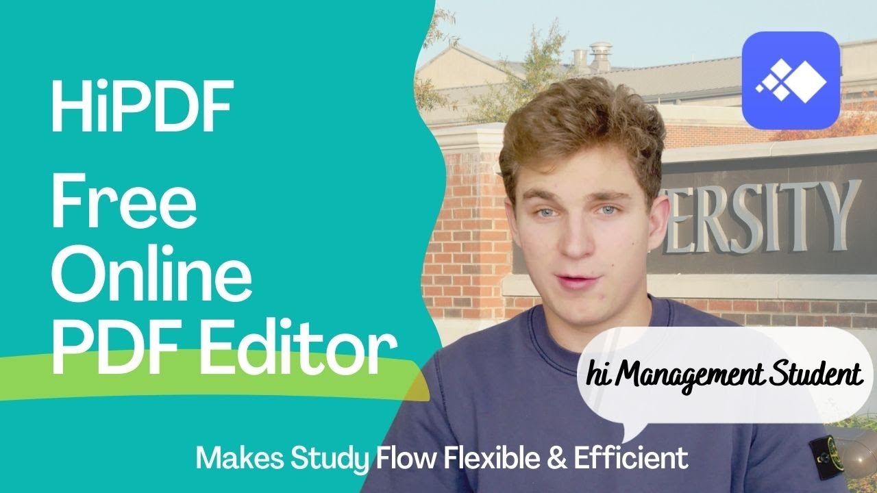 Free online PDF editor for management student | HiPDF makes study flow flexible and efficient