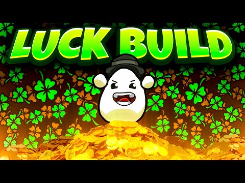 The MAX LUCK SUPPORT Build in Brotato! (CO-OP)