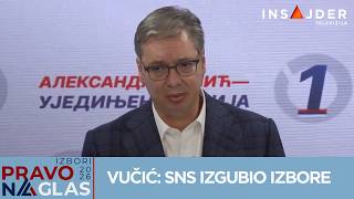 Vučić priznao poraz na izborima: "Studentska lista ima većinu"