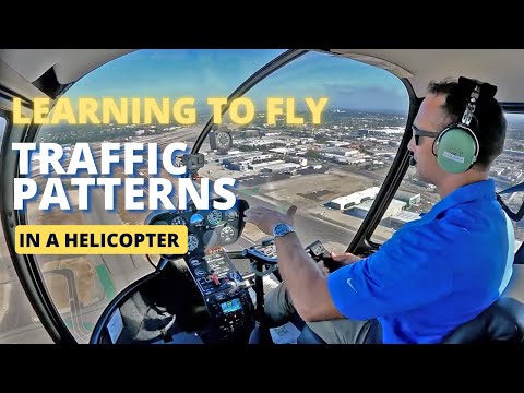 Learning to fly traffic patterns in a helicopter