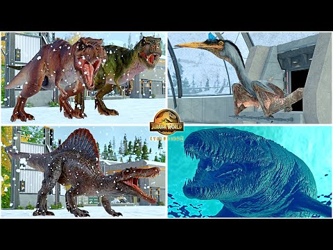 All Max Egg 110 Dinosaurs & Species Release Animations 🦖 Jurassic World Evolution 2 Showcase