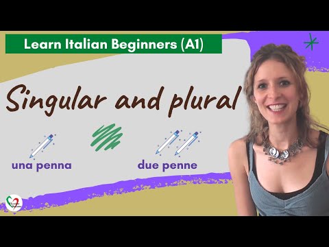 2. Learn Italian Beginners (A1): Singular and plural