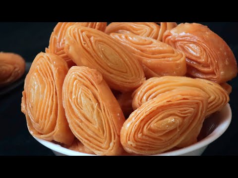 Perfect Madata Kaja | అసలైనా మడత కాజ స్వీట్ షాప్ స్టైల్ లో | Juicy | madata kaja In Telugu