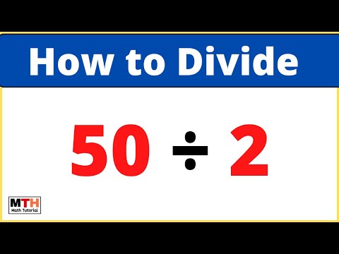 50 divided by 2 (50÷2) | Long Division