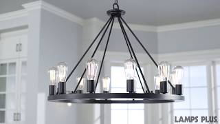 Lacey Round Black Chandelier Video