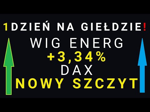 Giełda funduje dziś przebudzenie branży energetycznej! Tauron Enea Energa Liderami.USA i DAX Szczyty