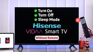 Hisense VIDAA Smart TV: How To Turn ON Without a Remote!