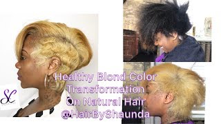 Lifting Hair Color using Blond Brilliance and Wella T14| @Hairbyshaunda