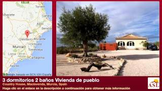 preview picture of video '3 dormitorios 2 baños Vivienda de pueblo se Vende en Country House, Macisvenda, Murcia, Spain'