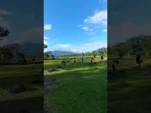 Cagsawa Ruins, Daraga Albay. May Rainbow pang kasama #albay #mayonvolcano