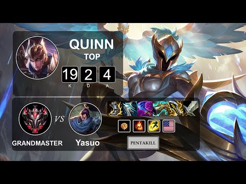 Top Quinn vs Yasuo - LOL NA Grandmaster Season 11 Patch 11.19