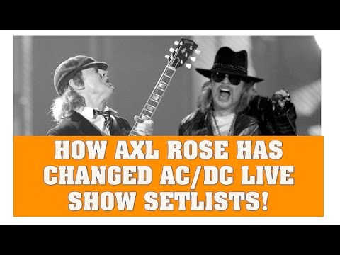 How Axl Rose Has Changed AC/DC's Live Concert Setlists
