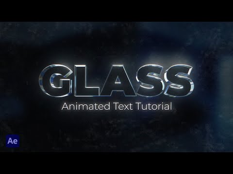 Creating 3D Glass Text Animation in After Effects