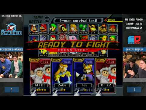 Get Smashed: Pre-Genesis 5 - Top 4: Dizzkid & Nintendude (ICs) vs Spark & PG|Plup (Sheik & Fox)