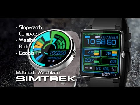 Simtrek STAR TREK Watch Face & Widget Video