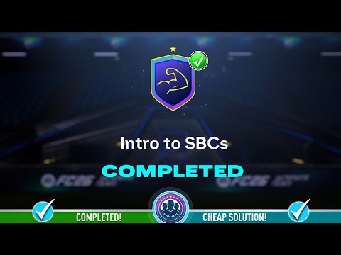 Intro to SBCs SBC Completed - Cheap Solution & Tips – FC 26