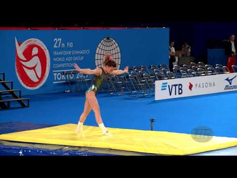 KRASNOKUTCKAIA Elena (RUS) W - 2019 Trampoline Worlds, Tokyo (JPN) - Qualification Tumbling R1