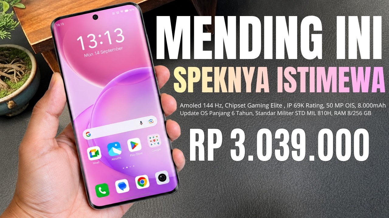 CUMA INI YANG MASIH WARAS‼️RAM 8/256 GB, 8000MAH - HP 3 JUTAAN TERBAIK PALING WORTH IT 2026