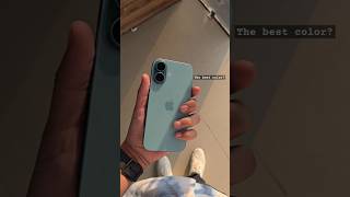 Iphone 16 Teal | is this the best color? 😍 #iphone #apple #iphone16  #teal #smartphone