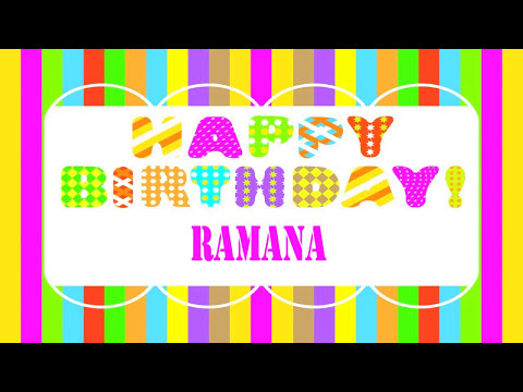 Ramana Birthday  Wishes & Mensajes - Happy Birthday RAMANA
