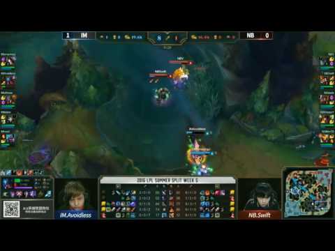 LoL Highlights NB vs IM Game 2   LPL Summer 2016 24 06 2016   Newbee vs I May