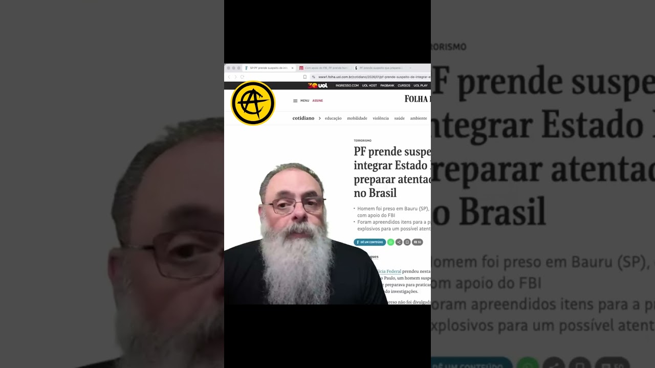 PF, junto com FBI, prende ACUSADO de PLANEJAR ATAQUE TERRORISTA ligado ao ESTADO ISLAMICO em BAURU