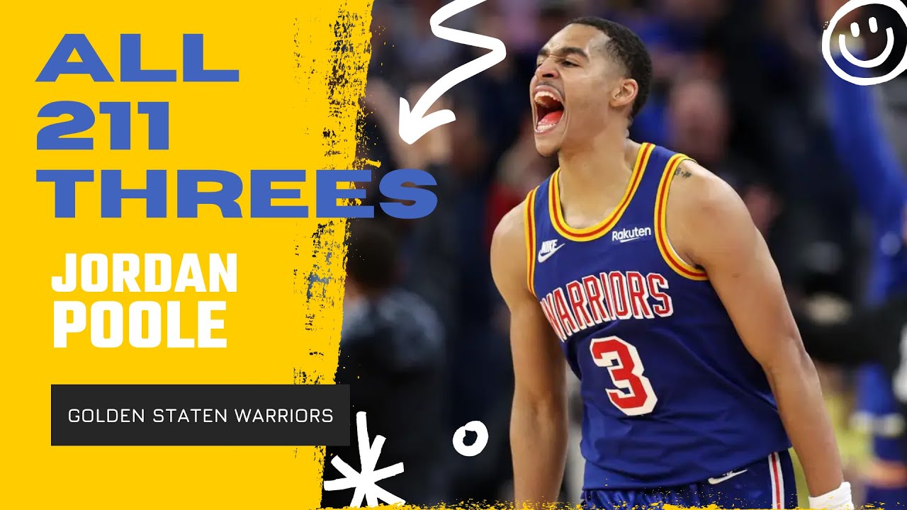 Jordan Poole ALL 211 Three-Pointers From 2021-22 NBA Regular Season | King of NBA