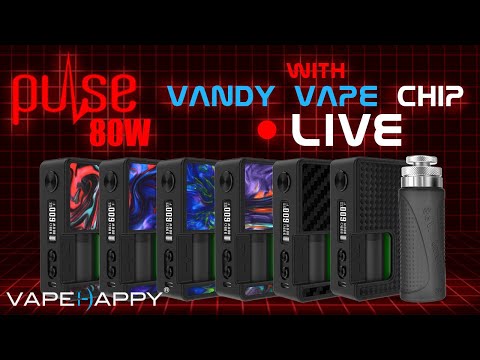 Recorded LIVE: Pulse 80W Squonk Mod w/ Vandy Vape Chip!