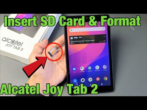 Alcatel Joy Tab 2: How to Insert SD Card & Format