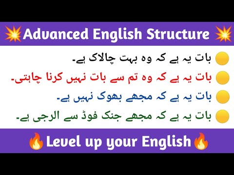 Advanced English Structure || Use of "The thing is that" || English Speaking Practice