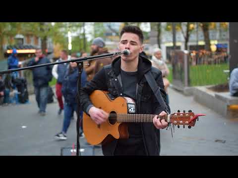 Busking in London's Leicester Square Philip Dunne You & I cover (Picture This)