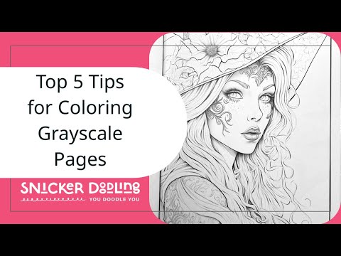 Taking the guesswork and fear out of coloring grayscale coloring pages!