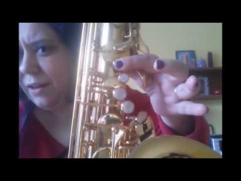 Saksofon - Jak zagrać gamę G-dur