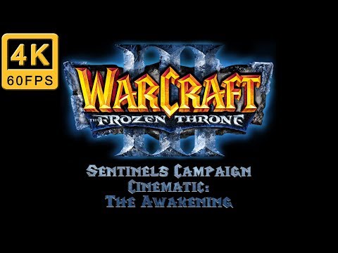 Warcraft 3 The Frozen Throne Walkthrough | Hard | Sentinels Campaign | Cinematic: The Awakening